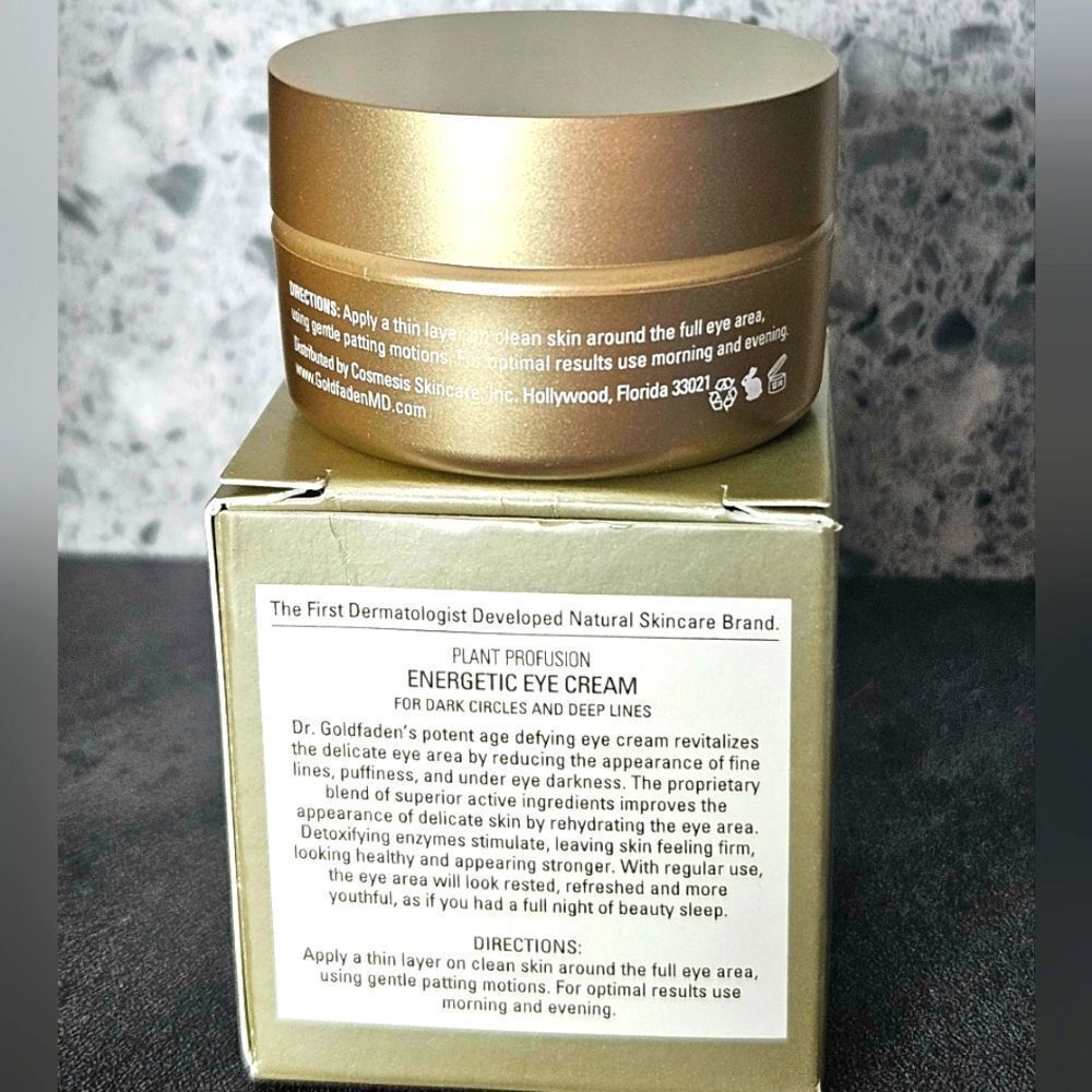 GOLDFADEN Plant Profusion Energetic Eye Cream New 15ml Msrp $145 - Picture 8 of 9